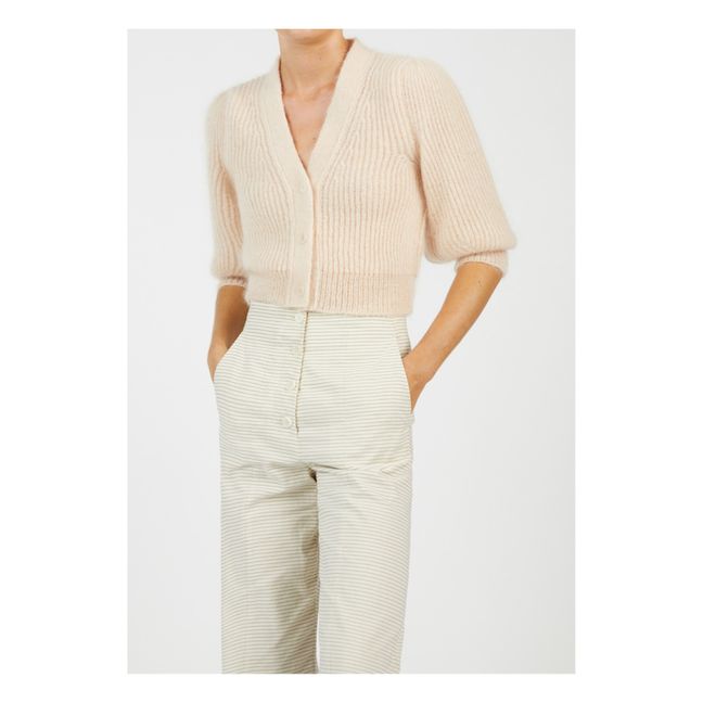 Cardigan Valent Mohair | Rose pêche