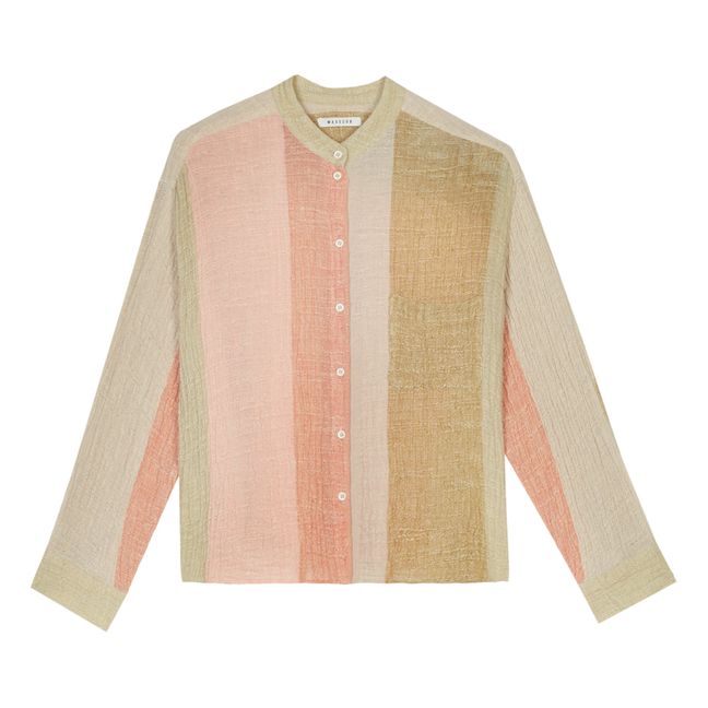 Bruna Linen Shirt | Coral