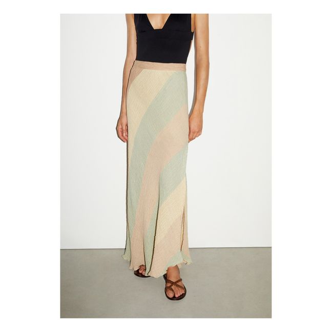 Bibenca Linen Skirt | Verde acqua