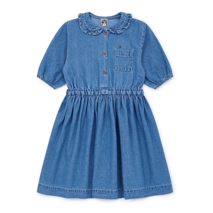 Georgia Denim Dress | Denim blue- Product image n°0