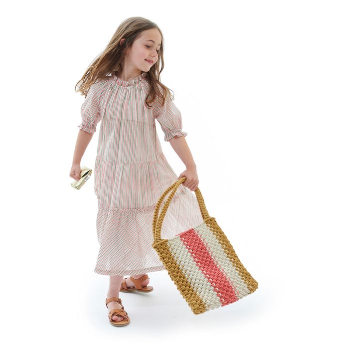 Vestito a righe Emy | Rosa- Immagine del prodotto n°5