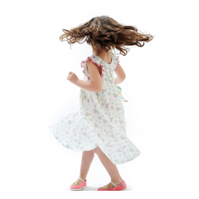 Robe Fleurie Colette | Ecru