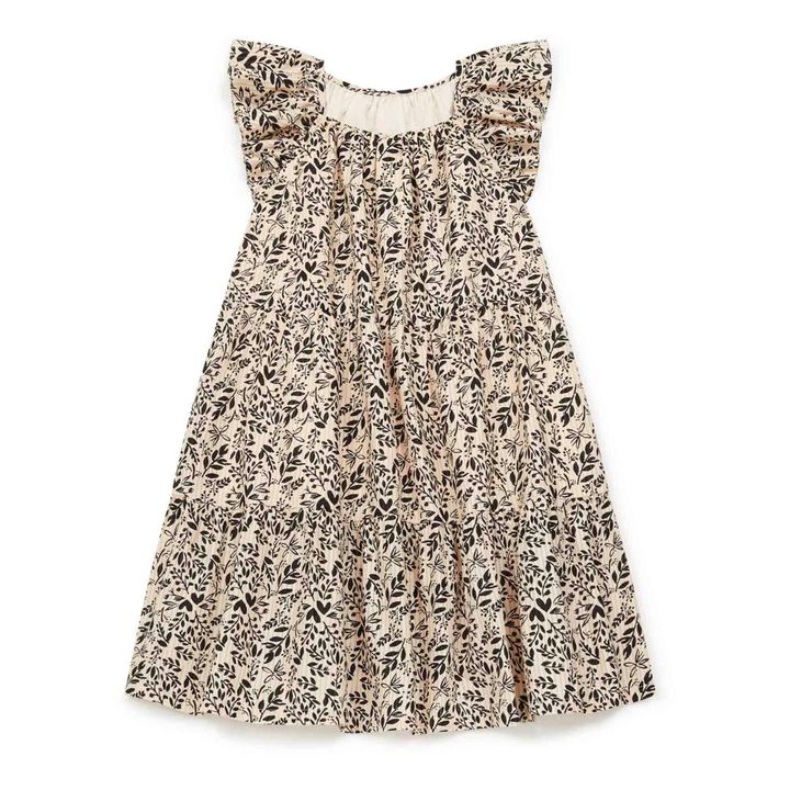Robe Fleurs Colette | Noir- Image produit n°2