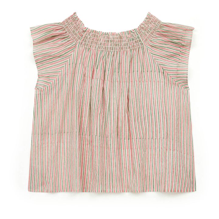 Perrett Striped Blouse | Pink- Product image n°2