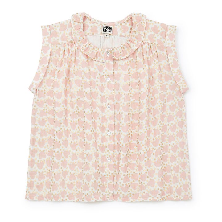 Nectari Organic Cotton Fabric Blouse | Pale pink- Product image n°0