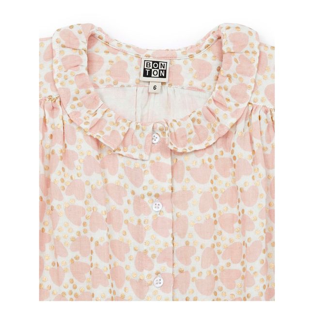 Nectari Organic Cotton Fabric Blouse | Pale pink