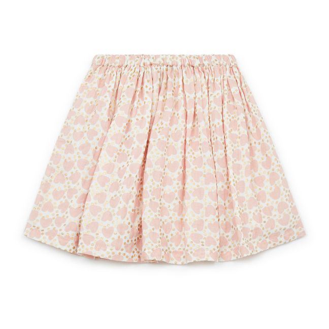 Framboi Organic Cotton Muslin Skirt | Pale pink