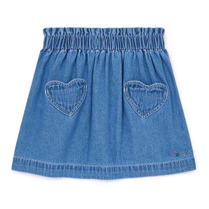 Douchka Lightweight Denim Skirt | Denim blue- Product image n°0