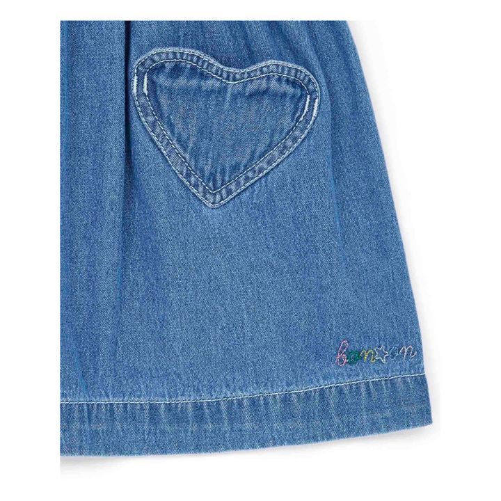 Douchka Lightweight Denim Skirt | Denim blue- Product image n°1