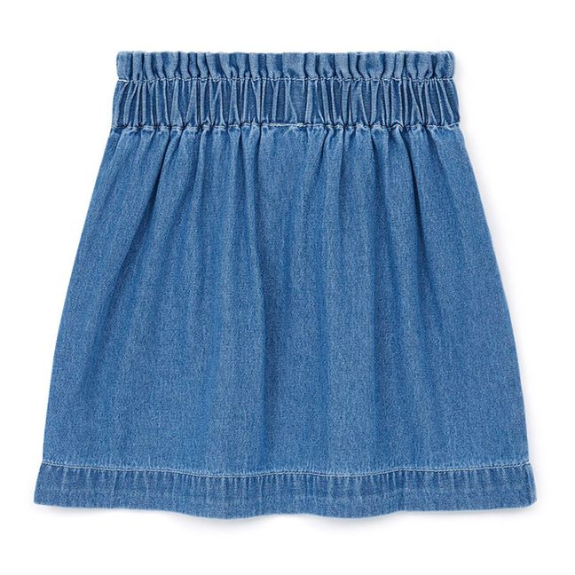 Douchka Lightweight Denim Skirt | Denim blue