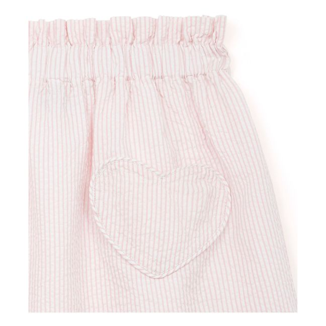 Douchka Seersucker Skirt | Pale pink
