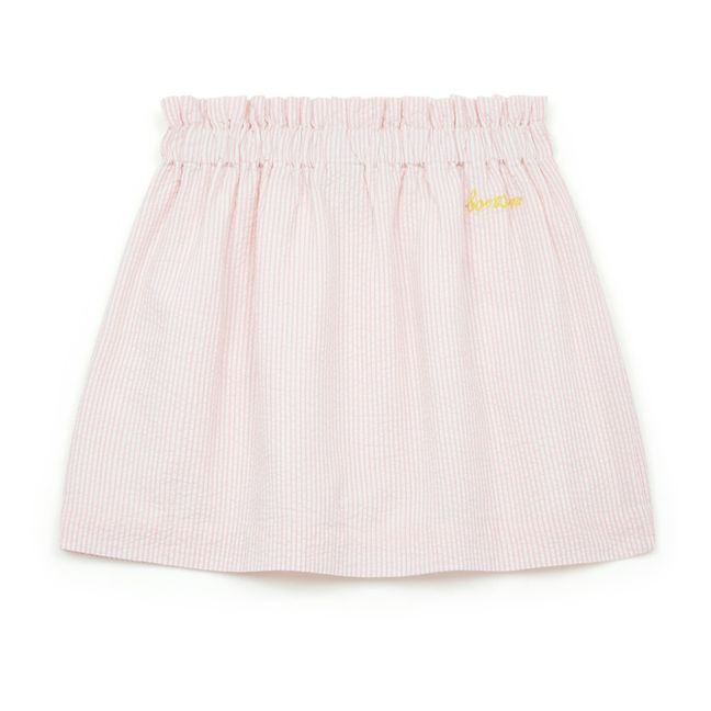 Douchka Seersucker Skirt | Pale pink