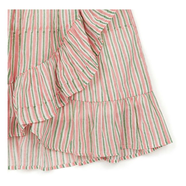 Bailey Striped Frill Skirt | Pink