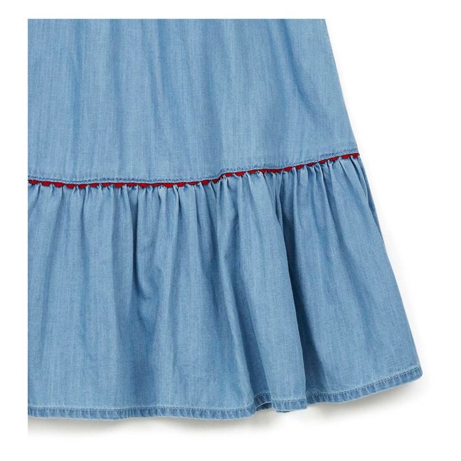 Denon Lightweight Denim Skirt | Denim blue