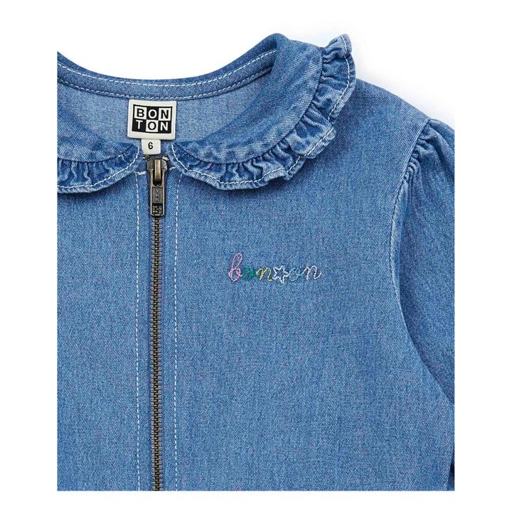Ginette Lightweight Denim Romper | Denim blue- Product image n°2