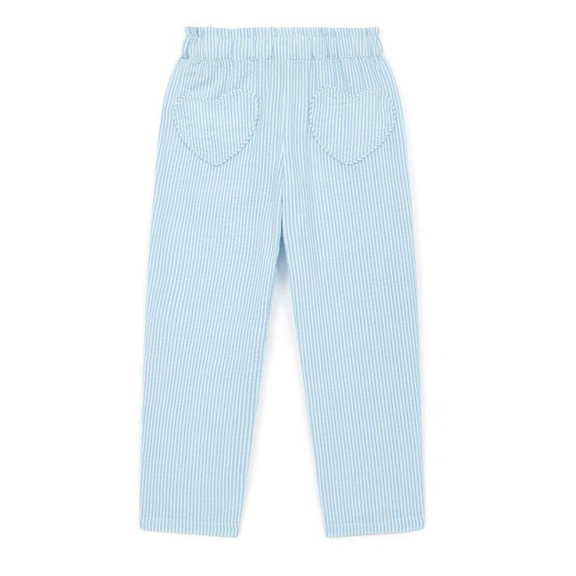 Pantalon Seersucker Rayé Duck