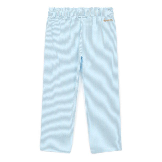 Pantalon Seersucker Rayé Duck