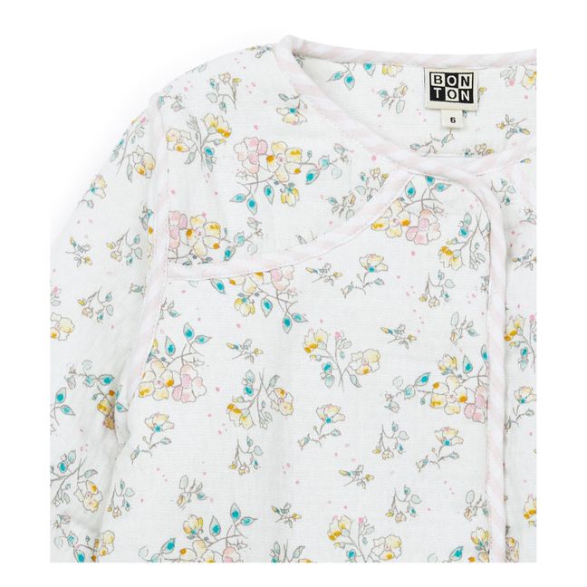 Veste Fleurie Giselle | Ecru