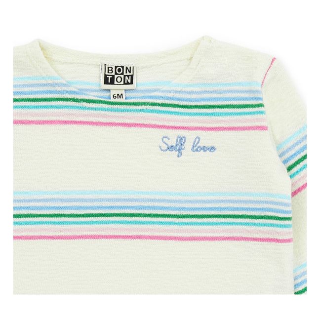 Rainbow Organic Cotton Lightweight Sweater | Seidenfarben
