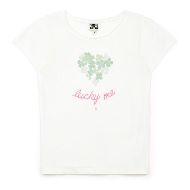 T-Shirt aus Bio-Baumwolle Lucky Me | Seidenfarben