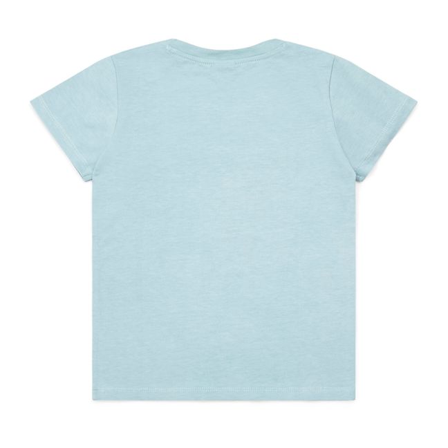 Camiseta de algodón orgánico Arizona | Azul Gris