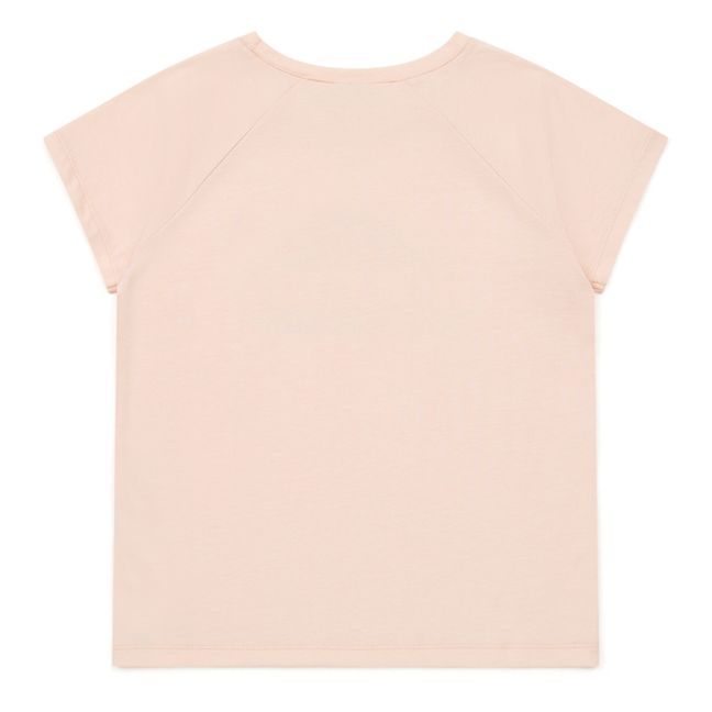 T-Shirt in cotone organico Holiday | Rosa chiaro