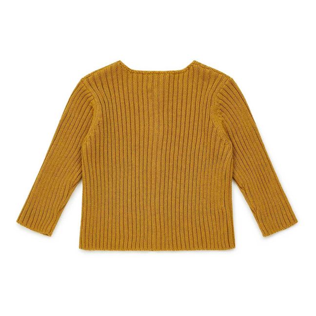 Cardigan in cotone organico Mouton | Ocra