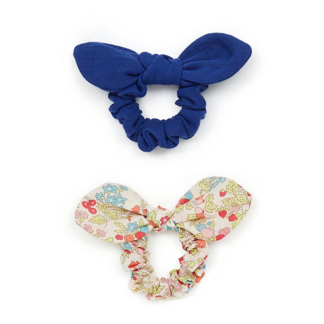 Set of 2 Liberty Print Scrunchies | Blu
