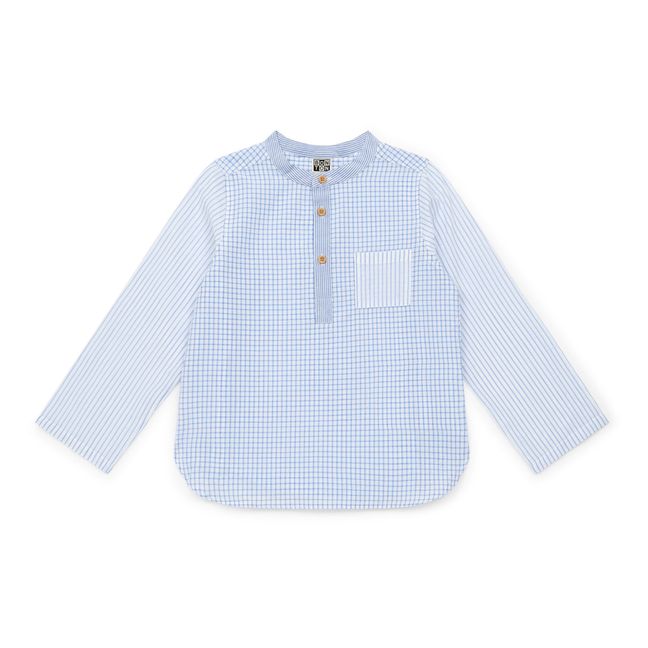 Camicia kurta a righe Edgar | Blu