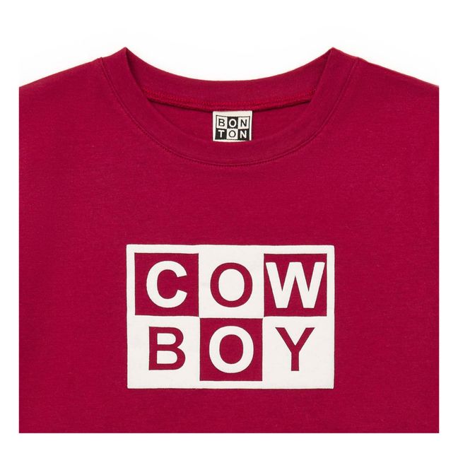 Camiseta de algodón ecológico Cowboy | Rojo