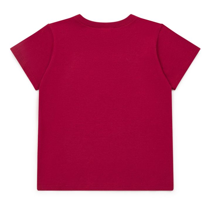 Camiseta de algodón ecológico Cowboy | Rojo- Imagen del producto n°2