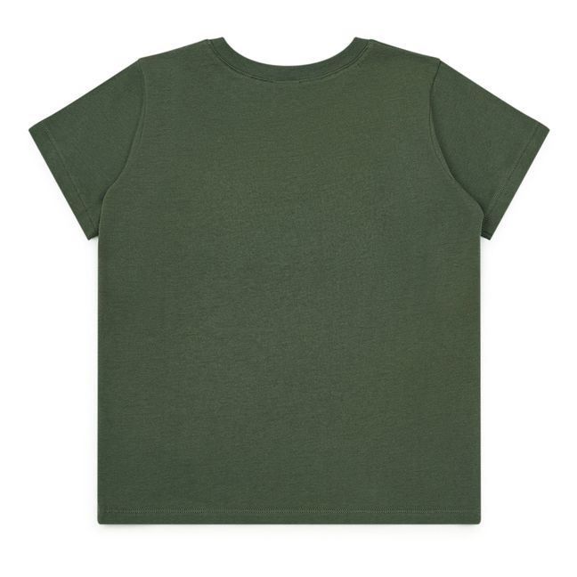T-Shirt aus Bio-Baumwolle Welcome | Khaki