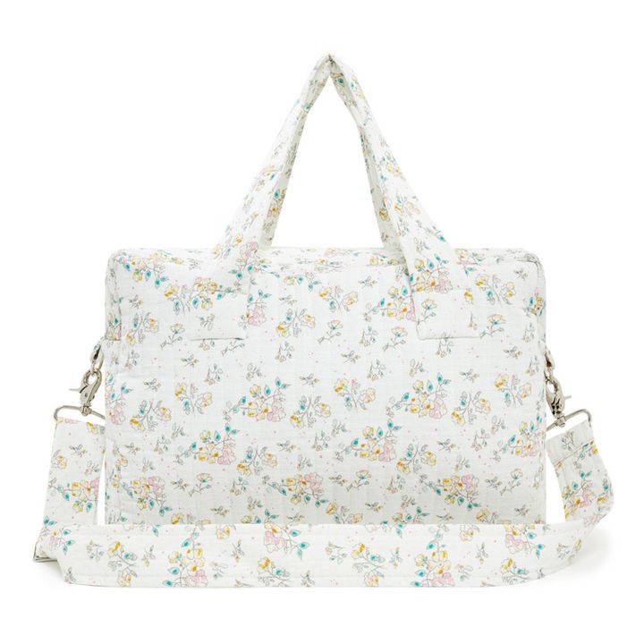 Floral Diaper Bag | Ecru- Product image n°1