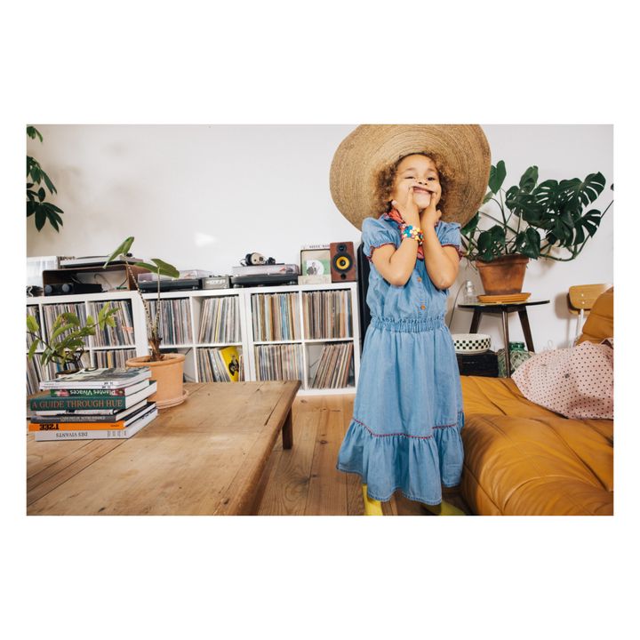 Robe Denim Nopnop | Bleu jean- Image produit n°5