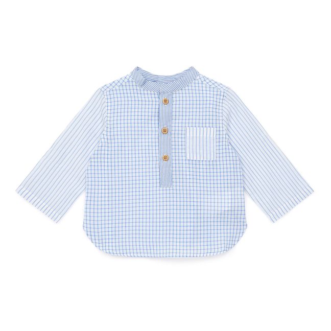 Matt Striped Kurta | Azzurro