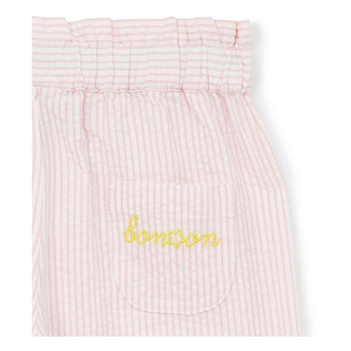 Biscott Seersucker Harem Pants | Pale pink- Product image n°1