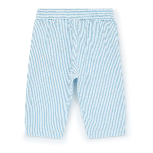 Pantalon Seersucker Darius | Bleu