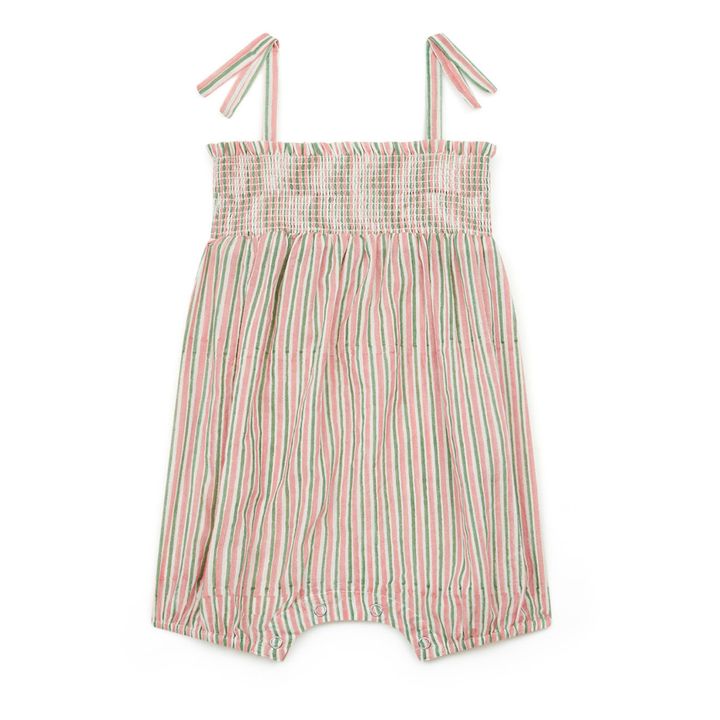 Calina Striped Playsuit | Pink- Product image n°0