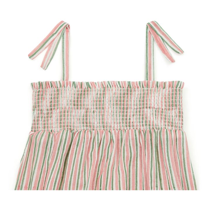 Calina Striped Playsuit | Pink- Product image n°1