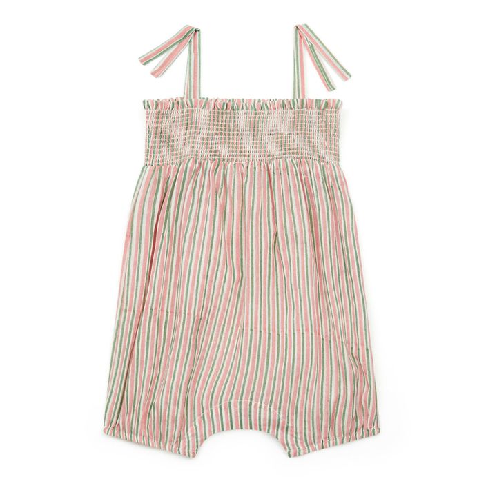 Calina Striped Playsuit | Pink- Product image n°2