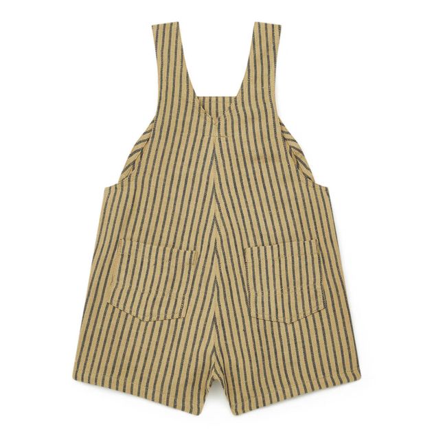 Striped Guitar Dungarees | Beige