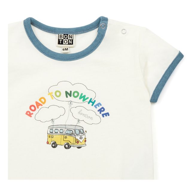 Camiseta de algodón ecológico Nowhere | Crudo