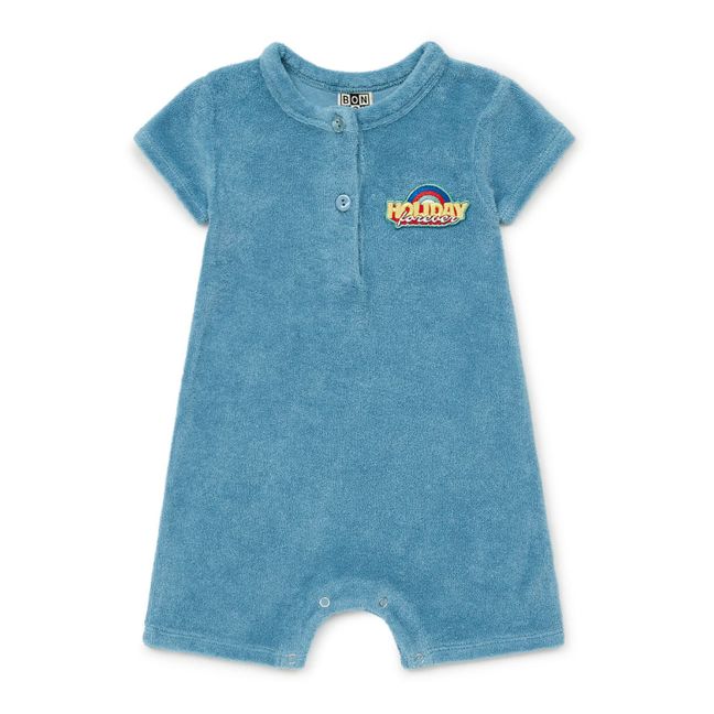 Organic Cotton Terry Jumpsuit | Blu