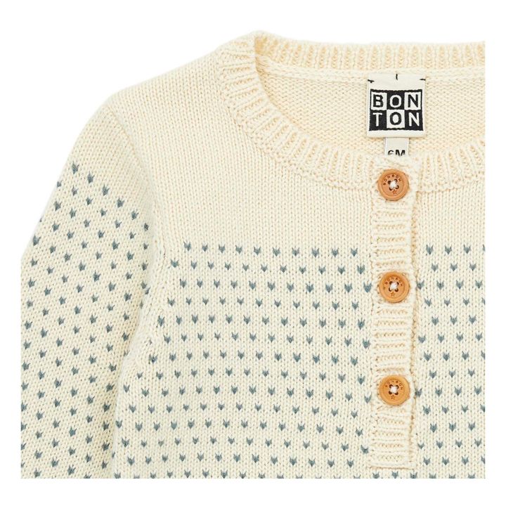 Plume Button-Up Jumper | Ecru- Product image n°1