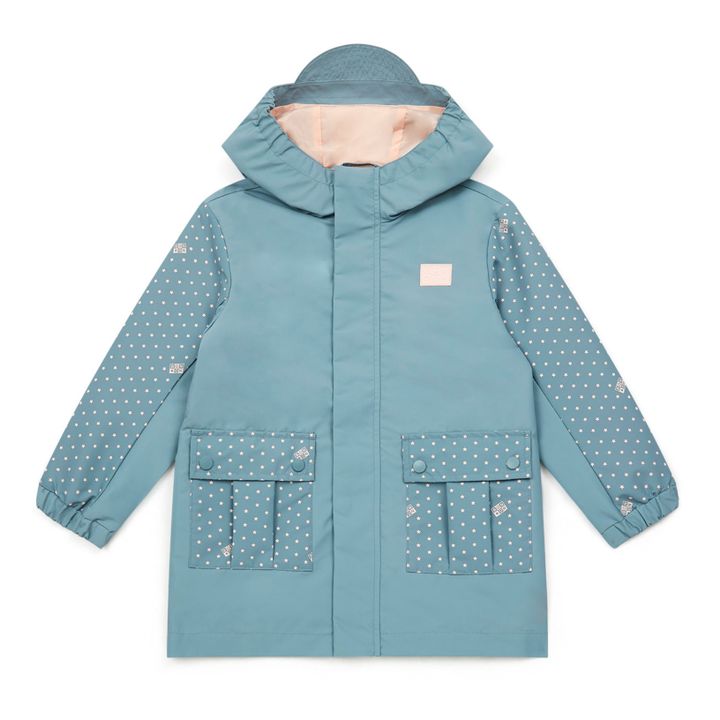 Parka Imperméable | Bleu gris- Image produit n°0