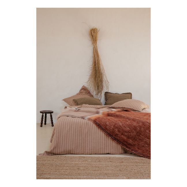 Housse de couette Sandhills en lin | Brun roux