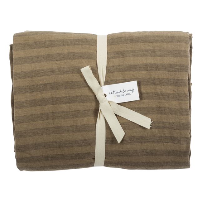Sandhills Linen Duvet Cover | Braun