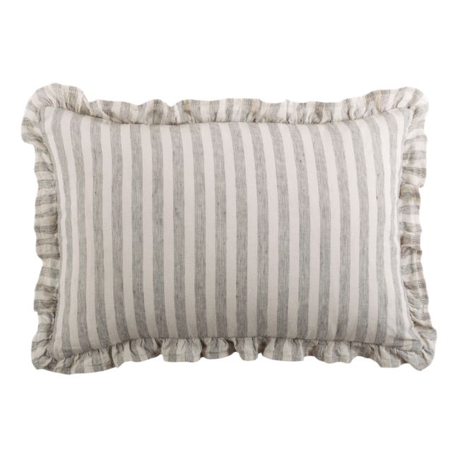Housse de coussin Sandhills volantée | Blanc cassé