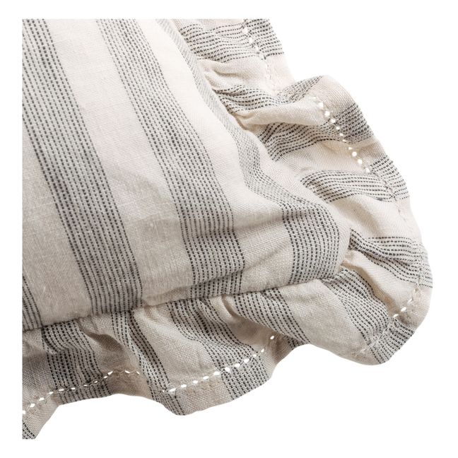 Housse de coussin Sandhills volantée | Blanc cassé
