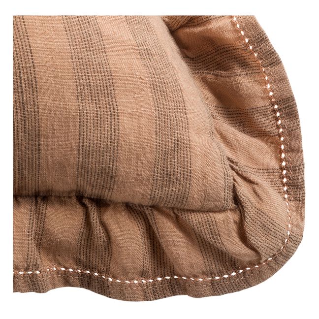 Sandhills Frilled Cushion Cover | Russet